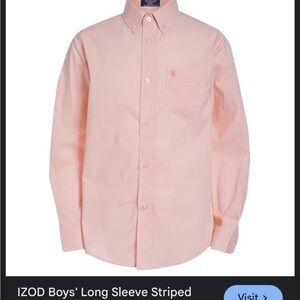 Izod Men's Salmon Colored Dress Shirt